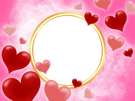 Valentine Frame Heart Background 16583281 Png