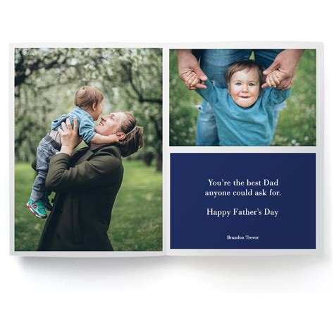Photo Card For Dad On Fathers Day Pinhole Press