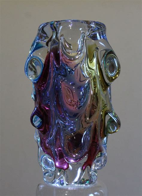 Narumi Fantasy Glass Sanyu Japan Lumpy Vase Collectors Weekly