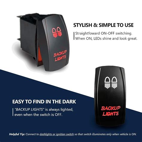 Buy Mgi Speedware Led Rocker Switch On Off A Vdc Pin With