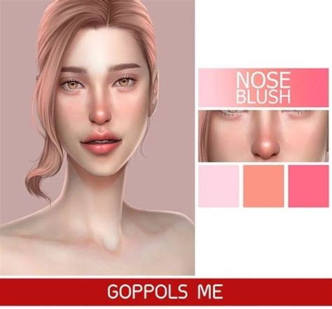 Gpme Nose Blush By Goppols Me For The Sims 4 Spring4sims Sims 4