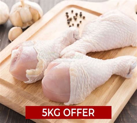 Chicken Drumsticks Skin On 5kg Evergreen Foods