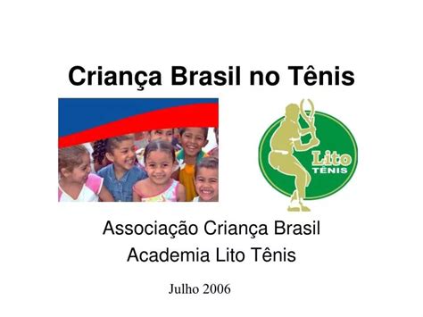 PPT Criança Brasil no Tênis PowerPoint Presentation free download ID