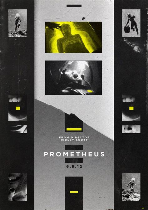 Amazing Fan Made Prometheus Film Prints Film Poster Design Movie Posters Design Art Poster