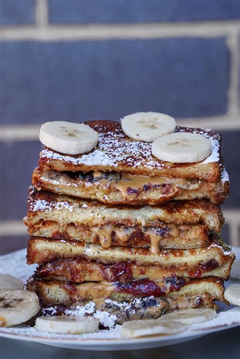 Peanut Butter And Jelly Stuffed French Toast Recipe Peanut Butter