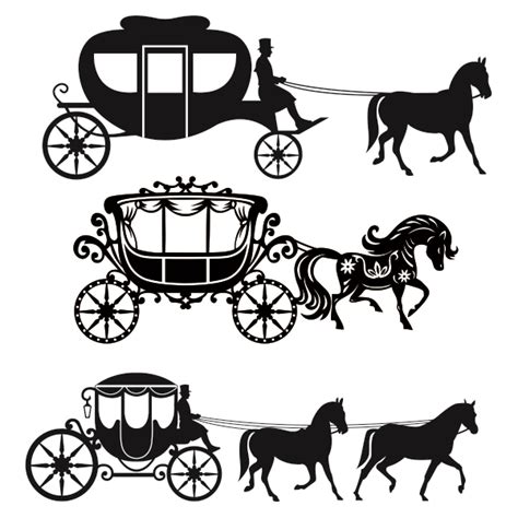 Download Carthorse Silhouette Cuttable Design