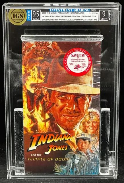 Indiana Jones Temple Of Doom Vhs Tape Factory Sealed New Paramount Igs