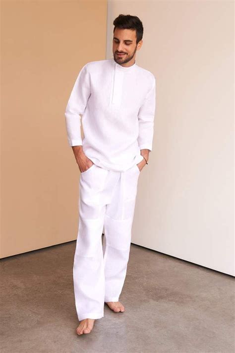 Sashy Pants Mens White Linen Suit Fashion Suits For Men Smart