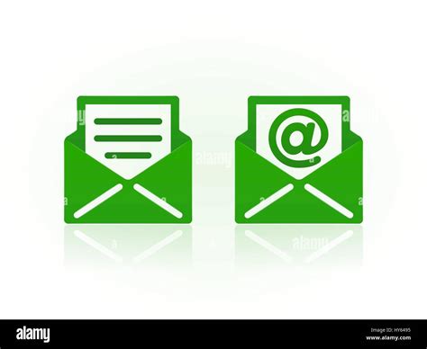 Design Of Email Symbols On White Background For Your Corporate Projects