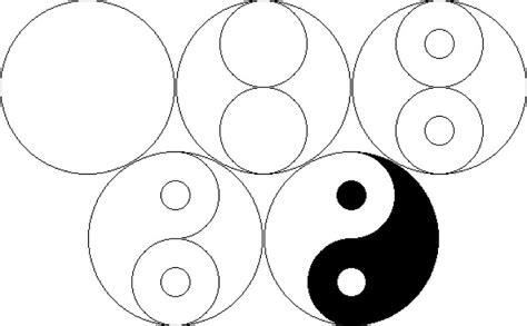 Steps To Yin Yang Yin Yang Art Art Drawings Simple Drawings