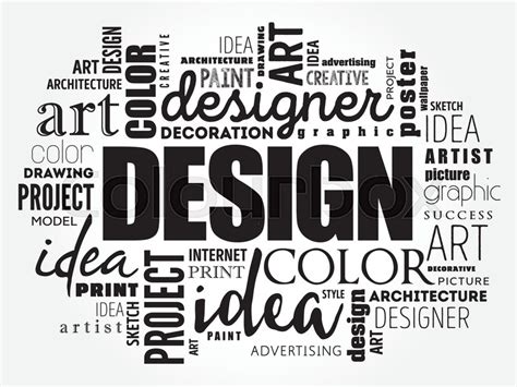 Design Word Cloud Collage Creative Stock Vector Colourbox