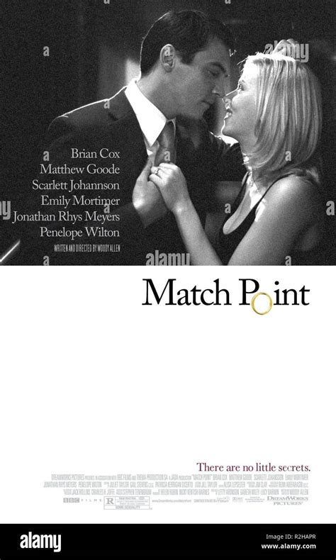Match Point Year 2004 Usa Director Woody Allen Jonathan Rhys Meyers Scarlett Johansson