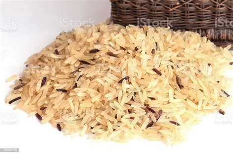 Gaba Rice Background Germinated Brown Rice Medicinal Propertie Stock
