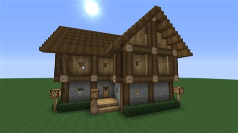 Contemporary wooden house 1 modern wood minecraft ideas modernistic. Detailed Advanced 2 Story Wooden House Minecraft Tutorial ...