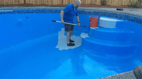 Pool Painting With Epoxy Paint 2 Youtube