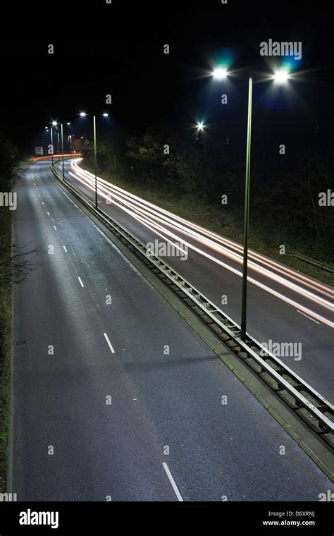 Led Street Lighting Stock Photo Alamy