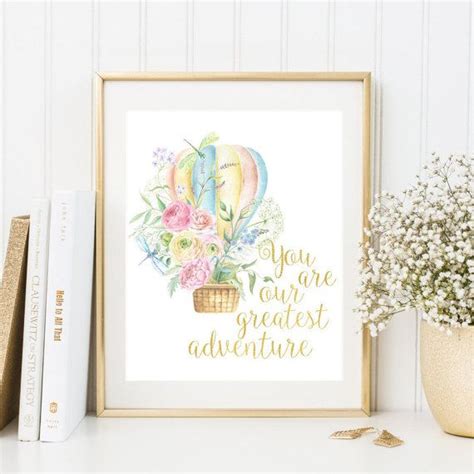 You Are Our Greatest Adventure Print Nursery Printable Quote Etsy