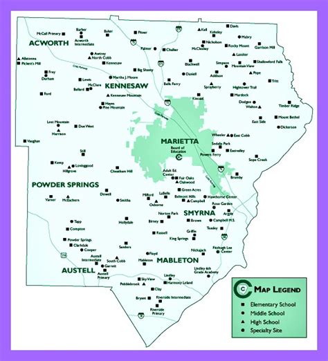 28 Cobb County Georgia Map Maps Online For You