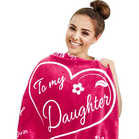 to my daughter blanket by buttertree valentines day ts for daughter pink fleece throw 65