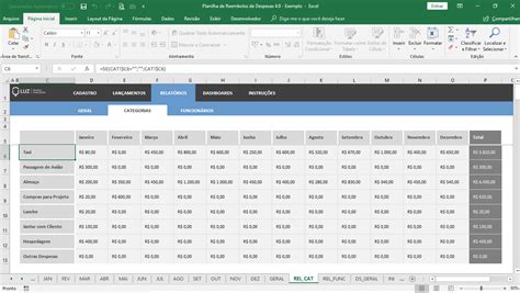 Planilha De Reembolso De Despesas Em Excel 4 0 LUZ Prime