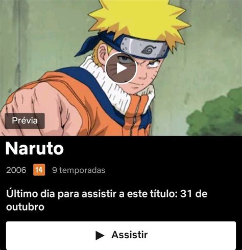 Critical Hits On Twitter Aten O Naruteitos Naruto Vai Deixar O Cat Logo Da Netflix Em De