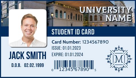 Student Id Card Template Design Postermywall