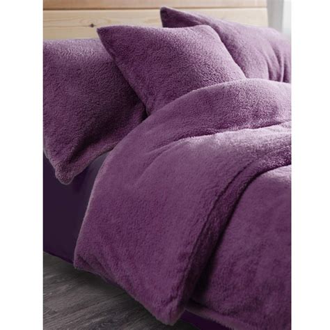 Duvet Cover With Pillowcases New Soft Warm Fleece Bedding Set Teddy