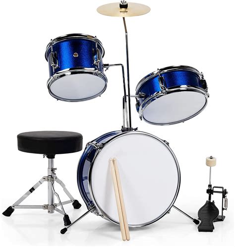 Buy Costzon 3 Piece Kids Drum Set 13 Inch Junior Drum Set With 3 Drums