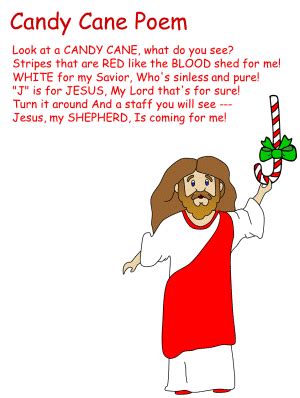 This printable is a beautiful way to share the poem about jesus with others. Candy Cane Poem