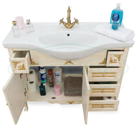 Eur 269,99 10% di sconto. ARREDO BAGNO STILE BAROCCO CLASSICO IMPERO FOGLIA ORO - Le ...