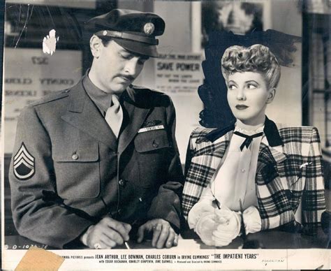 1944 Actors Lee Bowman And Jean Arthur In Movie The Impatient Years Wir