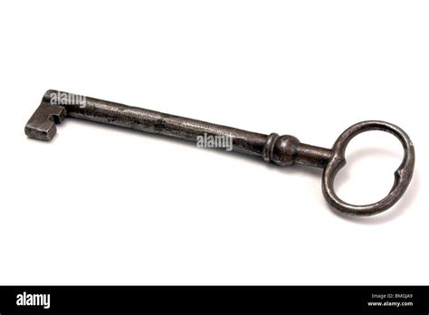 key isolated on white background Stock Photo - Alamy
