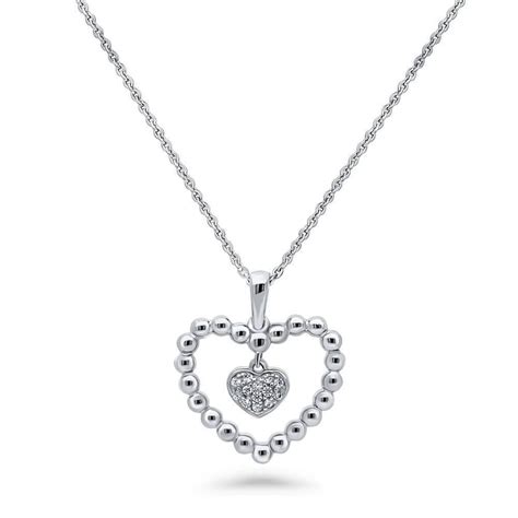This Open Heart Bead Pendant Necklaces Heartfelt Design Signifies Two Hearts Beating As One