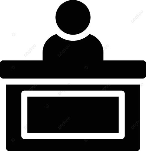 Reception Desk Icon People Vector Desk Icon People Png And Vector