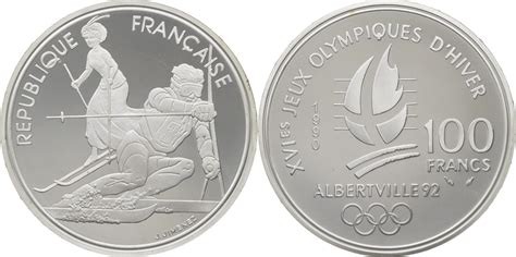 Zum ersten mal fanden in spanien sportwettkämpfe dieser stufe statt. Frankreich 100 Francs 1990 Olympische Sommerspiele 1992 in ...