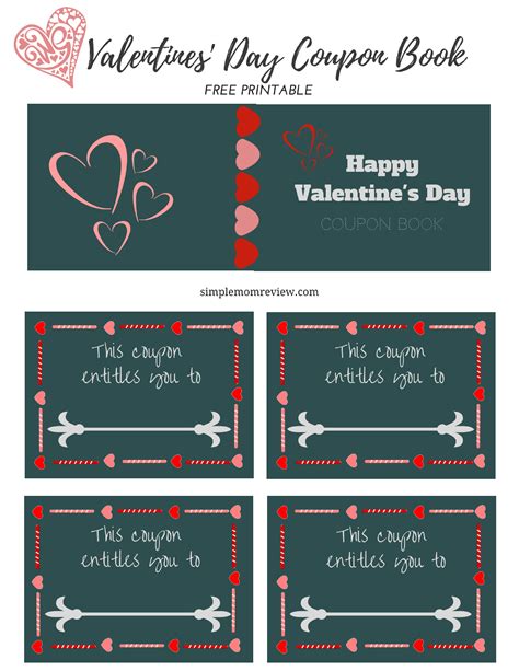 Valentines Day Coupon Book Free Printable Simple Mom Review