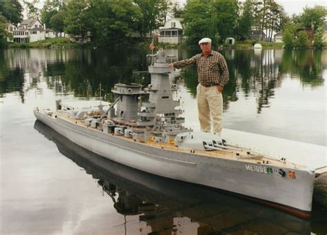 Man Builds 30 Ft Model Replica Of A Battleship Twistedsifter