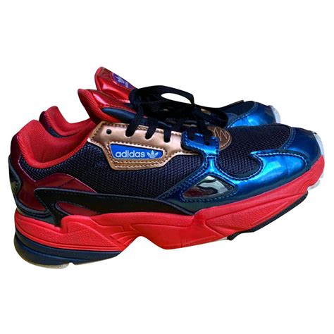 Baskets Adidas Falcon Cuir Multicolore ref.177780 - Joli ...
