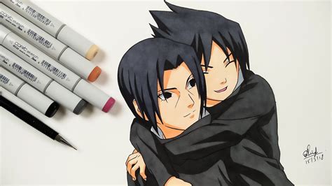 Pencil Sasuke And Itachi Drawing