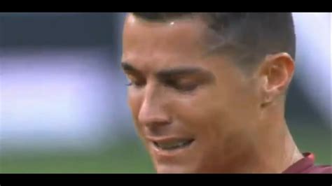 Cristiano Ronaldo Crying Craque En Direct Et Pleure Euro 2016 Hd Youtube