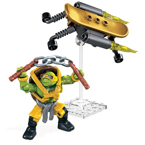 Mega Bloks Nickelodeon Teenage Mutant Ninja Turtles Mikey Turbo Board