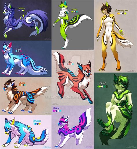 See over 12,946 furry images on danbooru. Bunch of Designs by falvie on DeviantArt