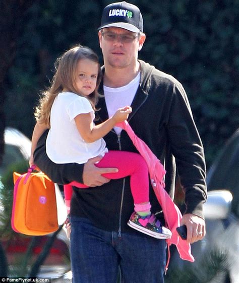 Matt Damon Carries Daughter Stella On Stroll In Los Angeles Daily