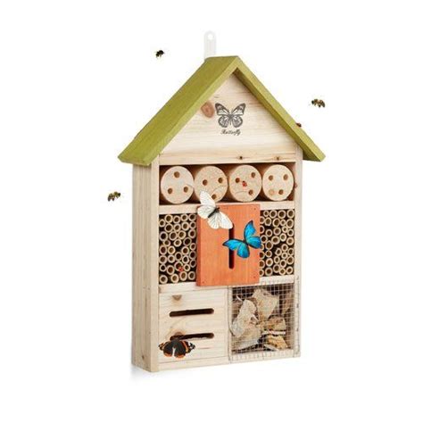 Insect Hotel Hanging Bee Butterfly And Ladybird House Relaxdays