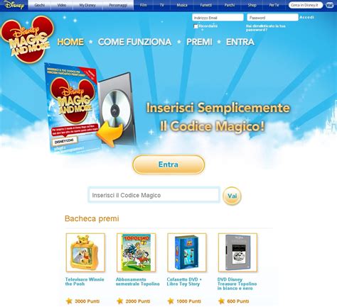 Disney Magic & More Rewards Program - Disney - Vincere Viaggi e Voli ...