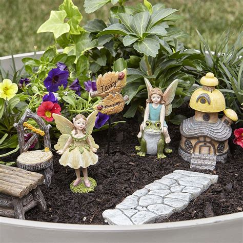 Miniature Fairy Kit 6pcs Crossing Garden Decor Outdoor Home Limited
