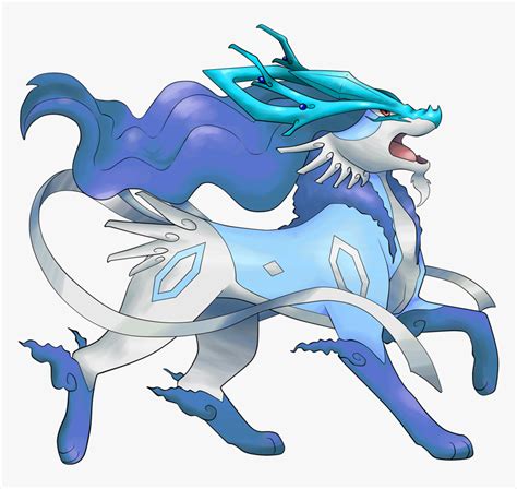 Mega Suicune Shiny Hd Png Download Kindpng