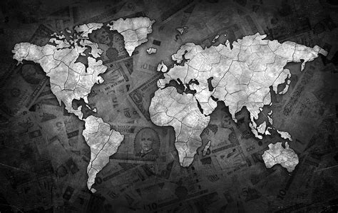 Map Of The World Black And White Outline World Map