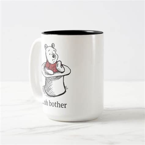 Winnie The Pooh Oh Bother Quote Two Tone Coffee Mug Zazzle