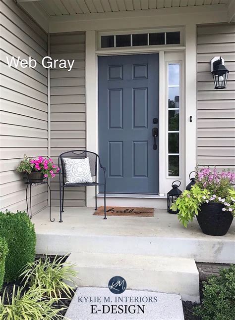 Painted Front Door Colour Ideas Sherwin Williams Web Gray Kylie M
